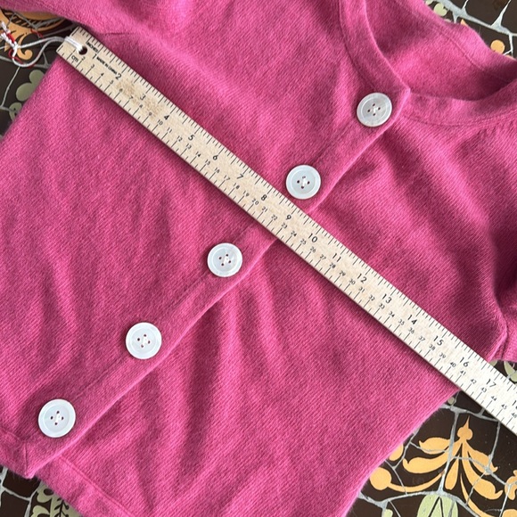 DUSTY ROSE ANGORA CARDIGAN Sweater Sz: M - Picture 6 of 7
